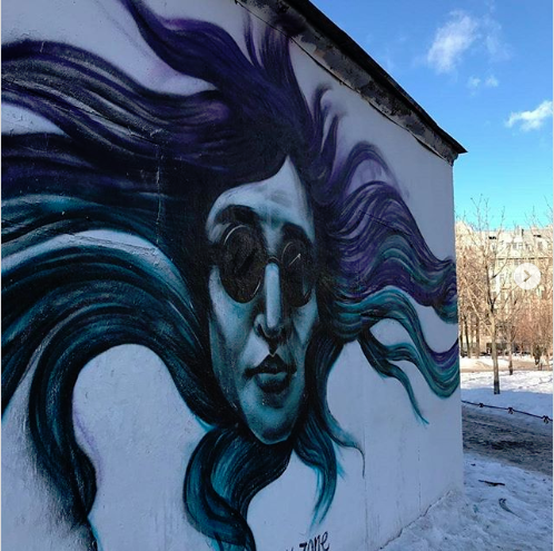 Граффити, посвященное Егору Летову