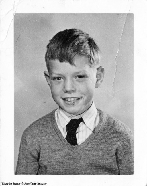 Ретрофото. 9-летний Мик Джаггер в школе. Дартфорд. Великобритания. 1951 год