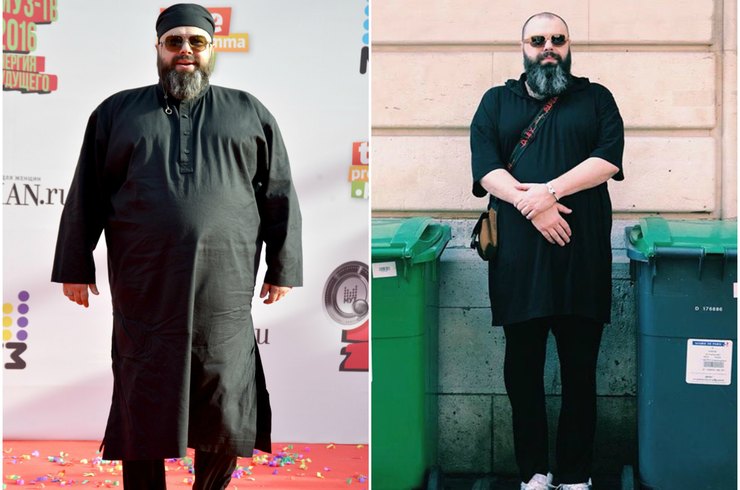 Максим Фадеев до и после похудения