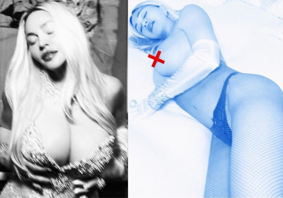 Мадонна грудь голая фото