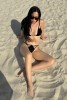 Ольга Серябкина в купальнике на пляже
