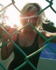 Клава Кока в купальнике играет в теннис