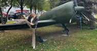 Волочкова сделала шпагат на памятнике советскому истребителю