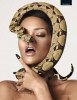 Рианна со змеёй в журнале GQ