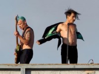 Red Hot Chili Peppers устроили концерт на крыше (12 ФОТО)