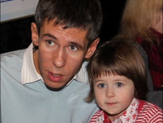 Алексей Панин с дочкой Нюсей