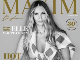 61-летняя Эль Макферсон снялась топлесс для MAXIM (8 ФОТО)