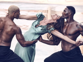 Блистательная Синди Кроуфорд в объятиях мужчин на страницах юбилейного выпуска C Magazine