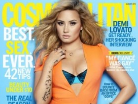 Деми Ловато в августовском Cosmopolitan (5 ФОТО)