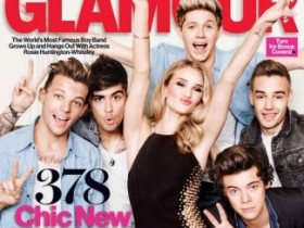 One Direction и Роузи Хантингтон-Уайтли в веселой фотосессии для Glamour (4 ФОТО)