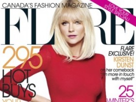 Кирстен Данст на обложке ноябрьского Flare (6 ФОТО)