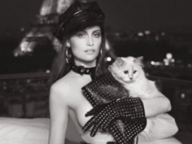 Летиция Каста и кошка Карла Лагерфельда на страницах журнала «V» (9 ФОТО)