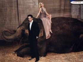 Роберт Паттинсон, слониха Тая и Риз Уизерспун для EW (9 ФОТО)