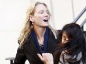 Ума Турман показалась на улице без макияжа (3 ФОТО)