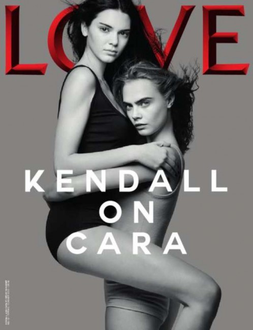 Кендалл Дженнер и Кара Делевинь на обложке журнала Love