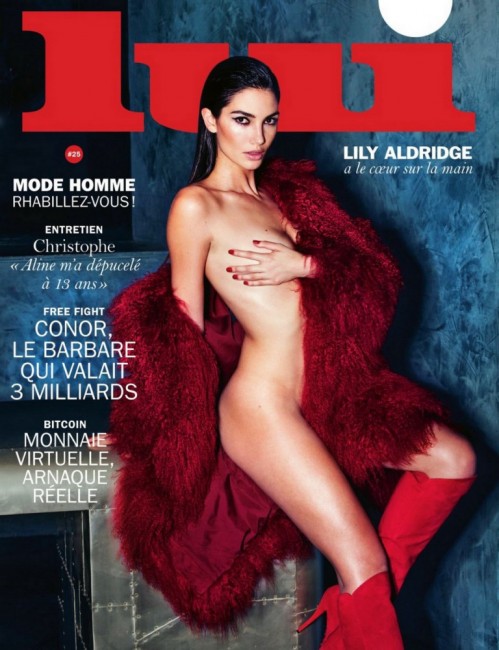 Ангел Victoria's Secret Лили Олдридж на обложке журнала Lui
