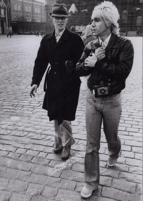 Ретрофото. Дэвид Боуи и Игги Поп на Красной площади. 1976 год