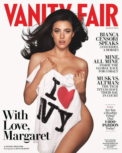 Обнаженная Маргарет Куэлли на обложке Vanity Fair