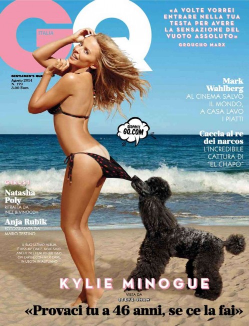 Кайли Миноуг на обложке GQ Italia (август 2014)