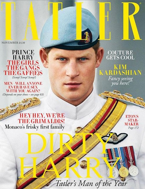 Скандальный принц Гарри на обложке Tatler