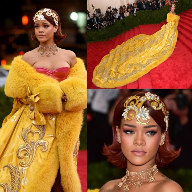 Эпатажный наряд Рианны на балу MET Gala-2015