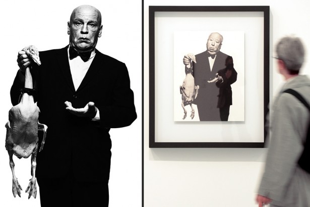 Albert Watson / Alfred Hitchcock with Goose (1973), 2014