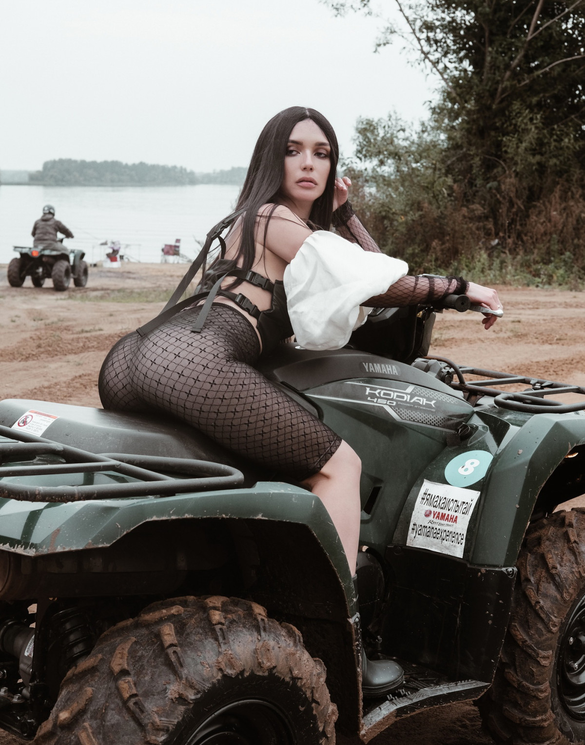 Ольга Серябкина на мотоцикле